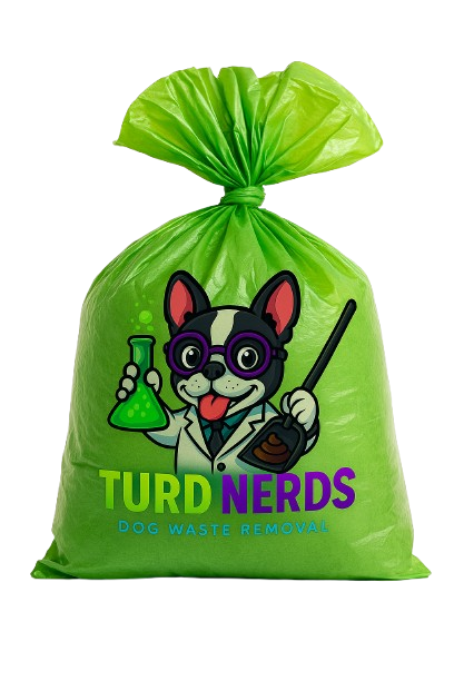 Turd Nerds Waste Bag Turd Nerds branded dog waste bag with logo - eco-friendly poop pickup in Austin, TX